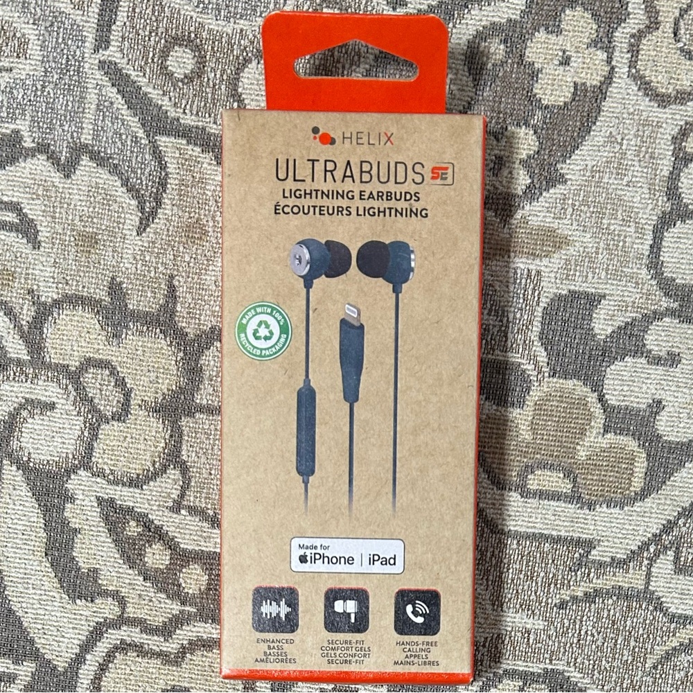 NIB Helix Ultrabuds SE Lightning Earbuds for iPhone/ IPad